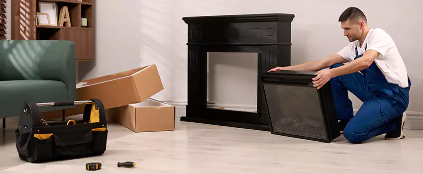 Old Rusted Metal Fireplace Repair And Replacement in Frankfort, IL